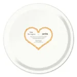Bild von Asta Barrington Champagne / satsuma orange Tray Ø 31 - Jamida of Sweden