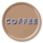 Bild von Asta Barrington Coffee / brown Tray Ø 31 - Jamida of Sweden