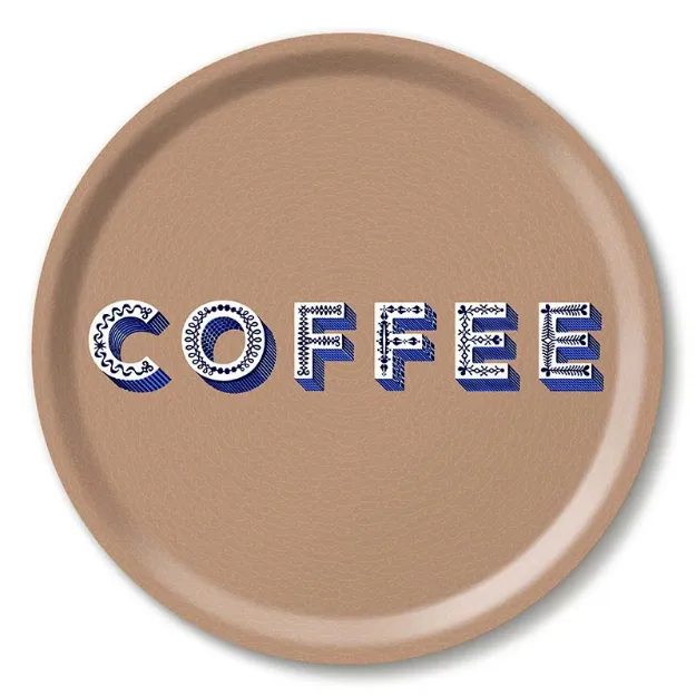 Bild von Asta Barrington Coffee / brown Tray Ø 31 - Jamida of Sweden