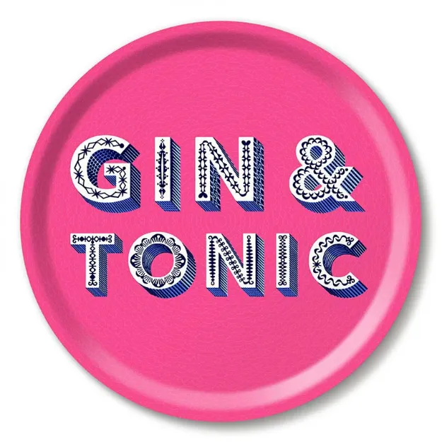 Bild von Asta Barrington Gin & tonic/bright pink Tray Ø 31 - Jamida of Sweden