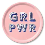 Bild von Asta Barrington GRL / PWR / light pink Tray Ø 31 - Jamida of Sweden