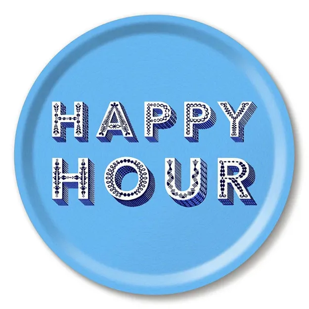 Bild von Asta Barrington Happy Hour / blue Tray Ø 31 - Jamida of Sweden