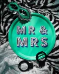 Bild von Asta Barrington Mr & Mrs / seafoam Tray Ø 31 - Jamida of Sweden