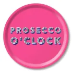 Bild von Asta Barrington Prosecco o´clock / bright pink Tray Ø 31 - Jamida of Sweden