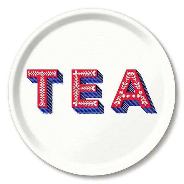Bild von Asta Barrington Tea / white Tray Ø 31 - Jamida of Sweden