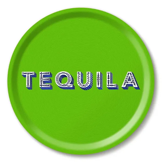 Bild von Asta Barrington Tequila / green Tray Ø 31 - Jamida of Sweden