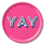 Bild von Asta Barrington YAY / bright pink Tray Ø 31 - Jamida of Sweden