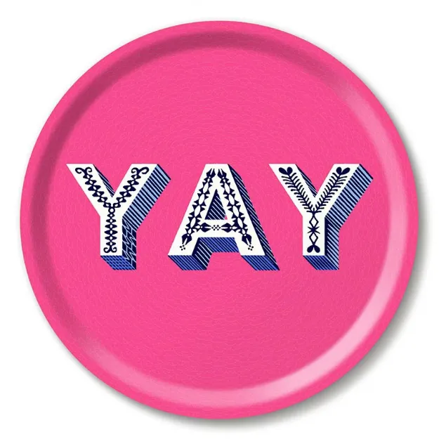 Bild von Asta Barrington YAY / bright pink Tray Ø 31 - Jamida of Sweden