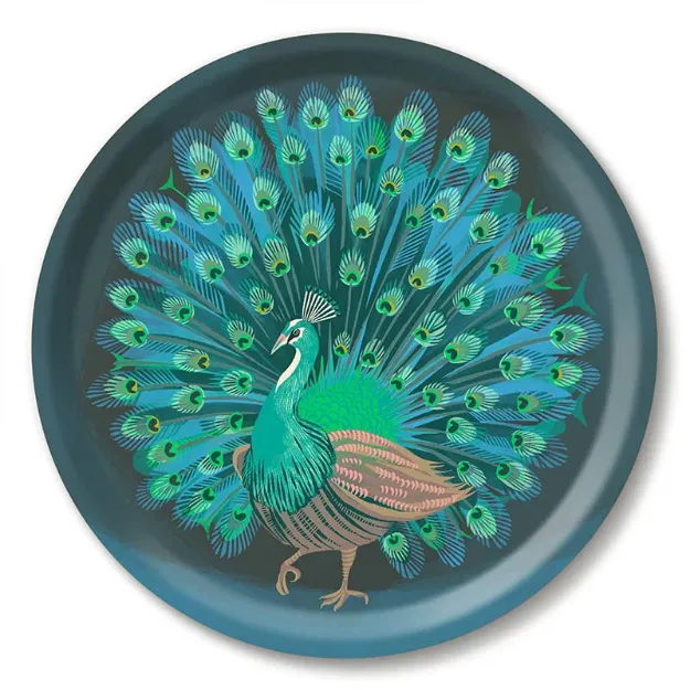 Bild von Asta Barrington Peacock Tray Ø 31 - Jamida of Sweden