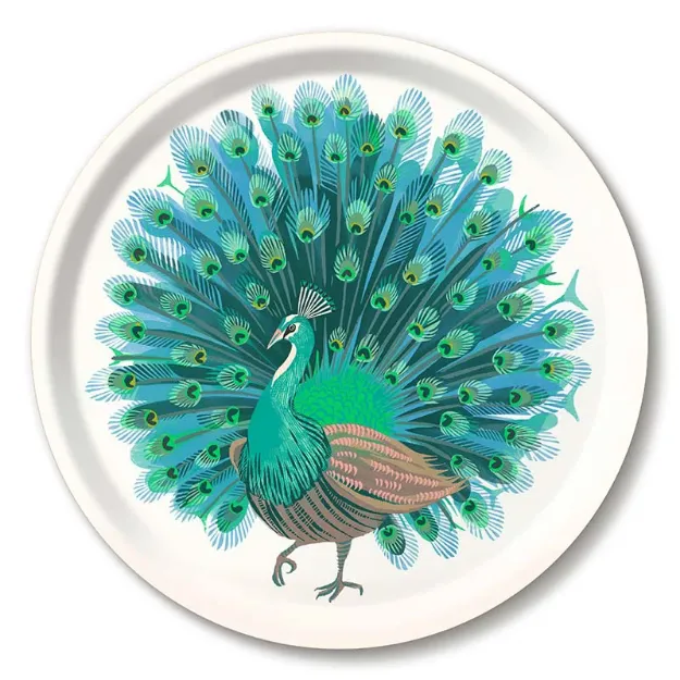 Bild von Asta Barrington Peacock/light Tray Ø 31 - Jamida of Sweden