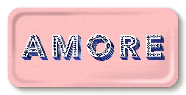 Bild von Asta Barrington Amore / light pink Tray 32x15 - Jamida of Sweden