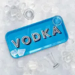 Bild von Asta Barrington Vodka / blue Tray 32x15 - Jamida of Sweden