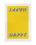 Bild von Asta Barrington Happy/yellow Tea Towel 70 x 50cm - Jamida of Sweden