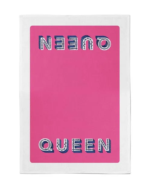 Bild von Asta Barrington Queen/bright pink Tea Towel 70 x 50cm - Jamida of Sweden