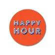 Bild von Asta Barrington Happy Hour/orange Coaster Ø 10 - Jamida of Sweden