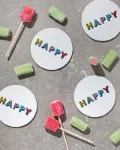 Bild von Asta Barrington Happy / multi Coaster Ø 10 - Jamida of Sweden