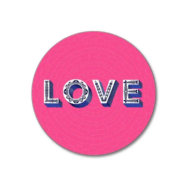 Bild von Asta Barrington Love / bright pink Coaster Ø 10 - Jamida of Sweden