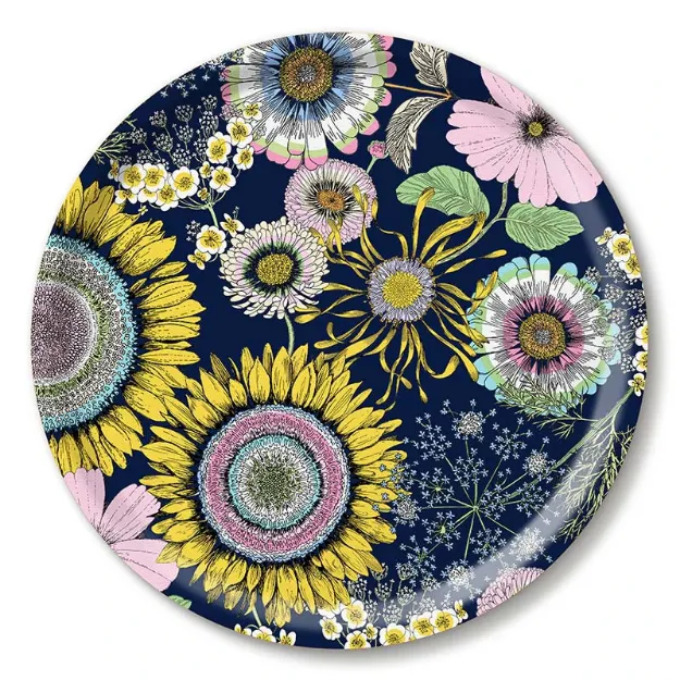 Bild von Michael Angove Sunflower/navy multi Tray Ø 39 - Jamida of Sweden