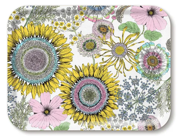 Bild von Michael Angove Sunflower/multi Tray 43x33 - Jamida of Sweden