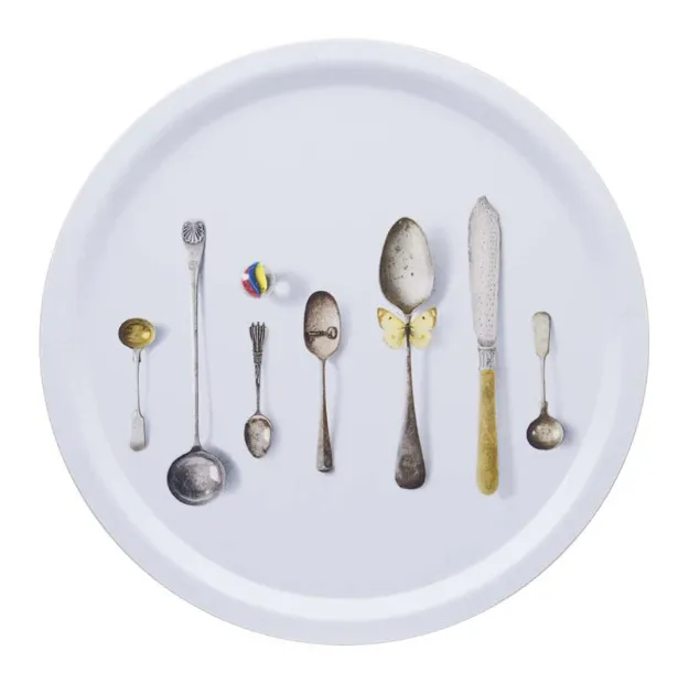Bild von Michael Angove Cutlery/blue Tray Ø 39 - Jamida of Sweden