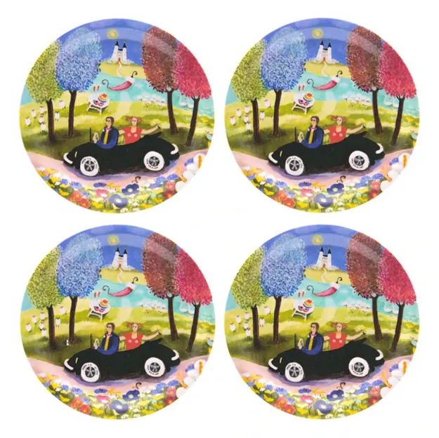 Bild von Bessie Johanson Celebration Coaster 4 pcs Ø 11 - Jamida of Sweden