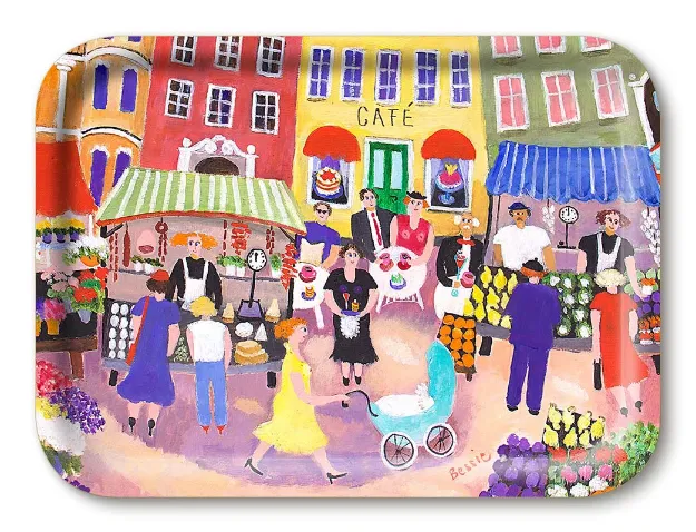 Bild von Bessie Johanson Stockholm in my heart Tray 27x20 - Jamida of Sweden