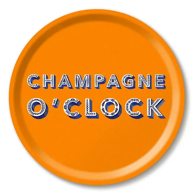 Bild von Asta Barrington Champagne o´clock / satsuma orange Tray Ø 31 - Jamida of Sweden