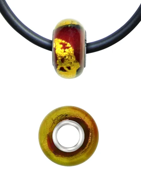 Bild von LichtWesen Bead in braun-gold - Jahresbead 2026