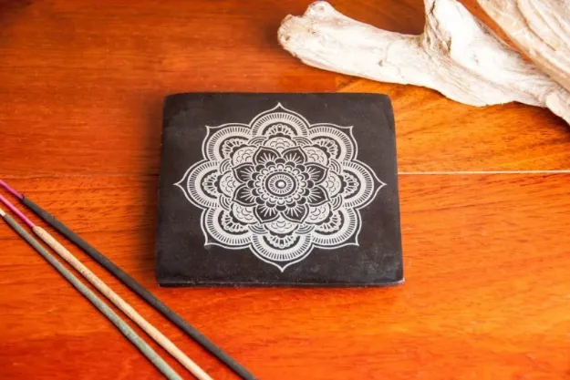 Bild von Mandala Specksteinhalter