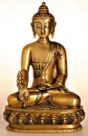 Bild von Medizin-Buddha, Messing, ca. 20 cm