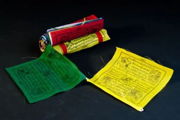 Bild von Tibetische Gebetsfahnen klein