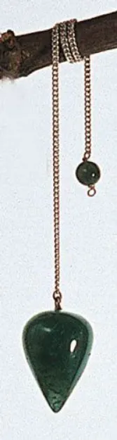 Bild von Pendel Moosachat mit Panzerkette