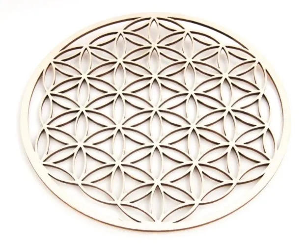 Bild von Blume des Lebens aus Holz 22 cm