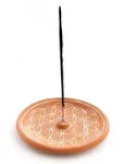 Bild von Blume des Lebens Natur - Räucherhalter aus Keramik