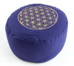 Bild von Blume des Lebens Meditationskissen lila
