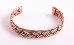 Bild von Kupfer-Armreif geflochten, 12 mm breit