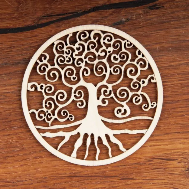 Bild von Yggdrasil aus Holz 8 cm