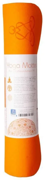 Bild von Yogamatte TPE ecofriendly - orange/grau