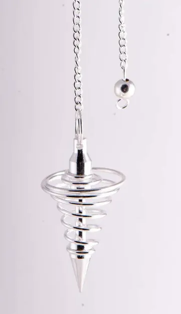 Bild von Spiralpendel, Messing versilbert