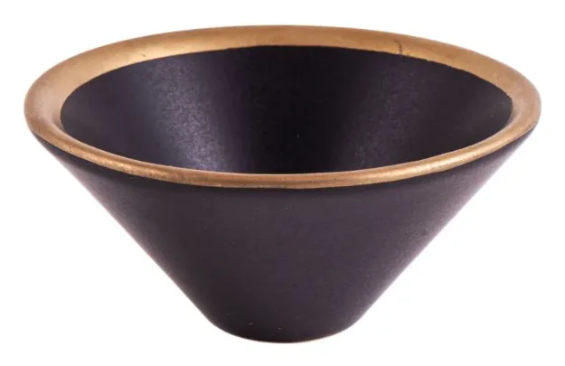 Bild von Räucherschale schwarz/gold