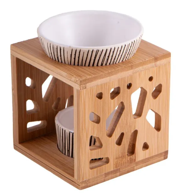 Bild von Aromalampe Bambus/Keramik