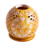 Bild von Kugelteelicht Sonne, gelb