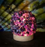 Bild von Kugelkristallleuchte mit Amethyst