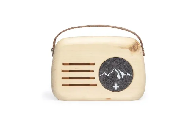 Bild von Bewegungsmelder Alpklang Senn in Anthrazit aus Schweizer Arvenholz