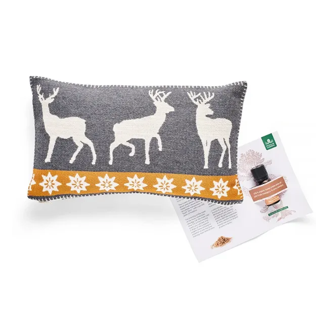 Bild von Arvenkissen Hirsch gold 20  x 35 cm von Berg & Kraft