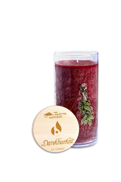 Bild von Achtsamkeit Dankbarkeit im Glas