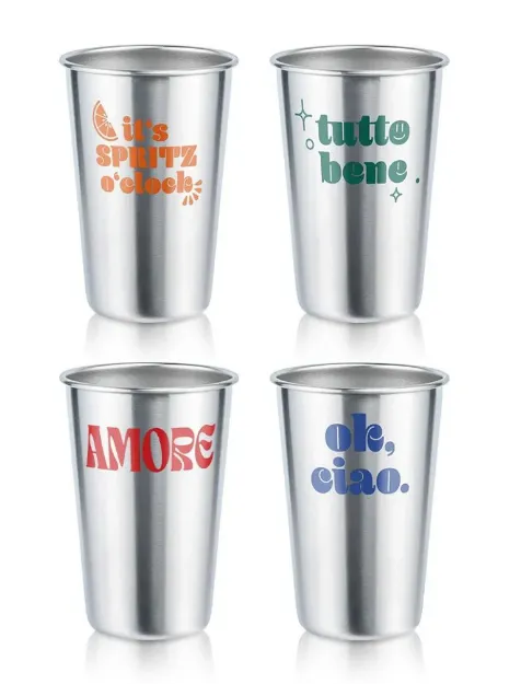 Bild von soulcup steel dolce vita Edelstahlbecher 0.4 l - 4er Pack