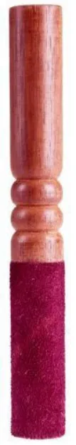 Bild von Klangstab mit Leder, weinrot