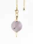Bild von Pendel, Messing mit Amethyst-Kugel