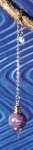 Bild von Pendel, Messing mit Amethyst-Kugel